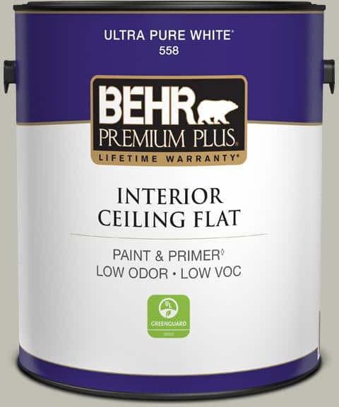 BEHR PREMIUM PLUS 1 gal. #N370-3 Light Year Ceiling Flat Interior Paint