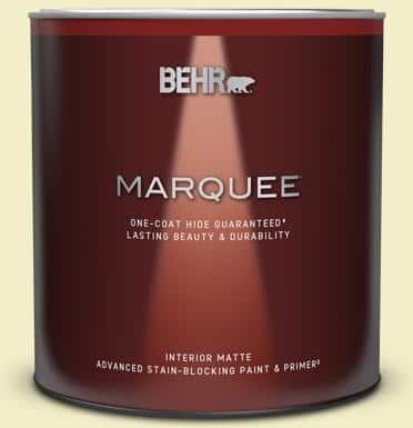 BEHR MARQUEE 1 qt. #400C-2 Home Song Matte Interior Paint & Primer