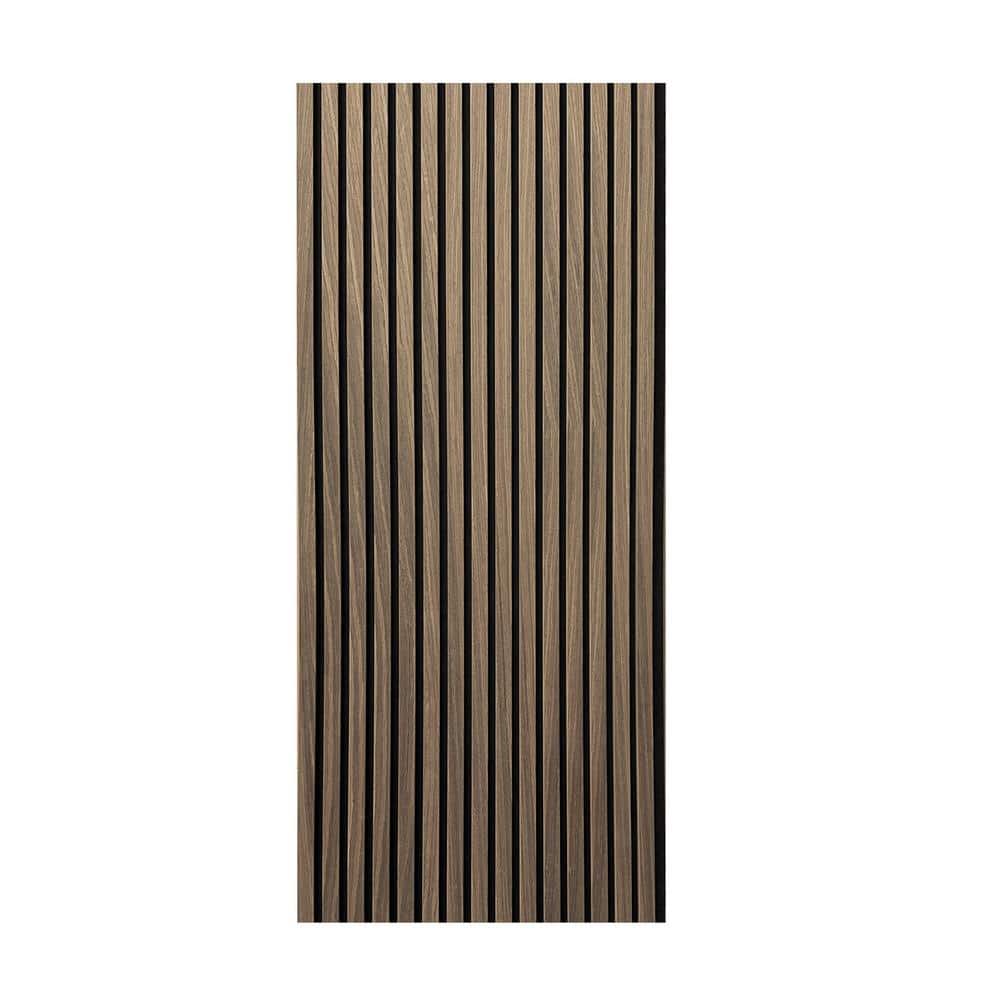 Ejoy 94.5 in. x 24 in x 0.8 in. Acoustic Vinyl Wall Siding with Real Wood Veneer (Set of 1 piece)