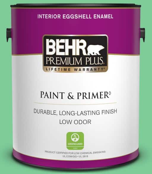 BEHR PREMIUM PLUS 1 gal. #460B-4 Garden Glow Eggshell Enamel Low Odor Interior Paint & Primer