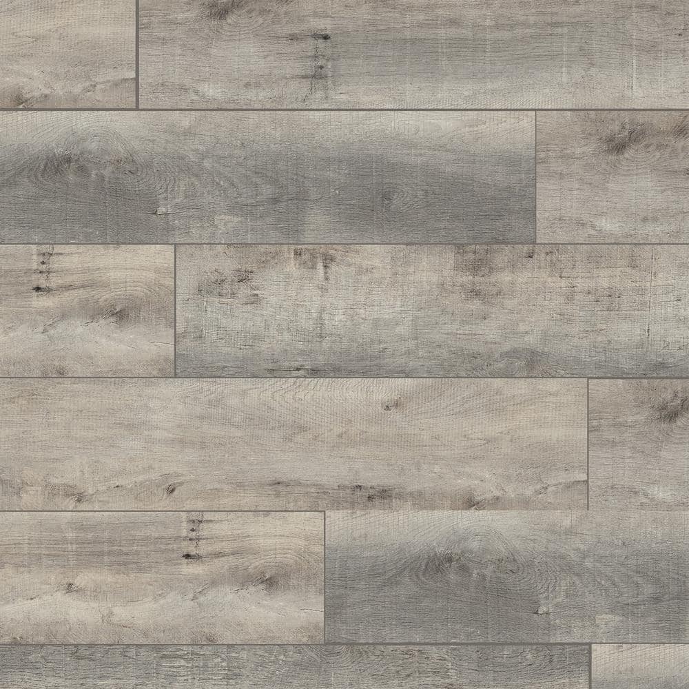 Home Decorators Collection Ozark Lakes Driftwood 12 mm T x 8 in. W Water Resistant Laminate Wood Flooring (15.9 sqft/case)