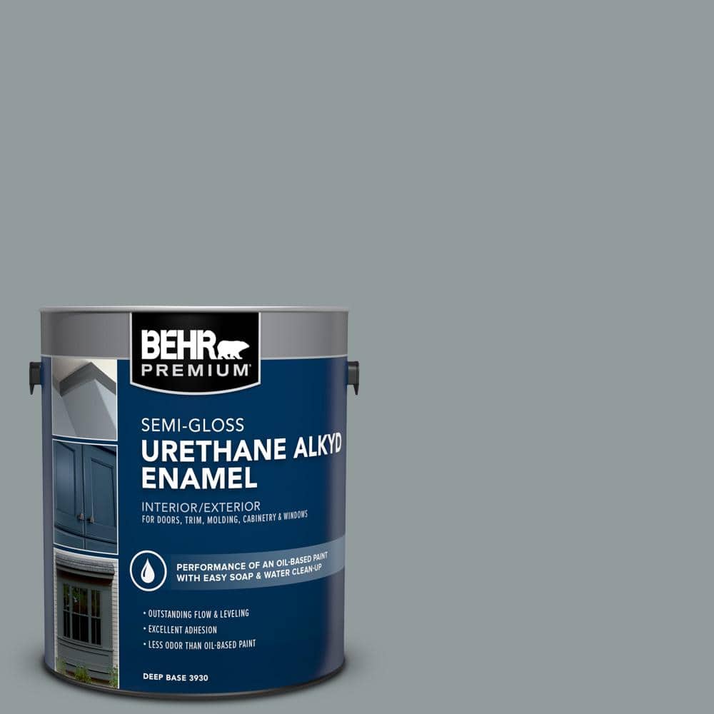 BEHR PREMIUM 1 gal. #720F-4 Stone Fence Urethane Alkyd Semi-Gloss Enamel Interior/Exterior Paint