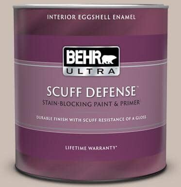 BEHR ULTRA 1 qt. #N180-3 Race Track Extra Durable Eggshell Enamel Interior Paint & Primer