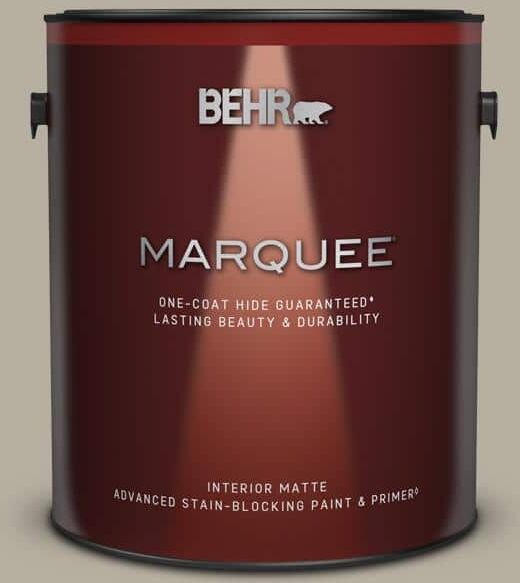 BEHR MARQUEE 1 gal. #N320-4 Camping Tent One-Coat Hide Matte Interior Paint & Primer