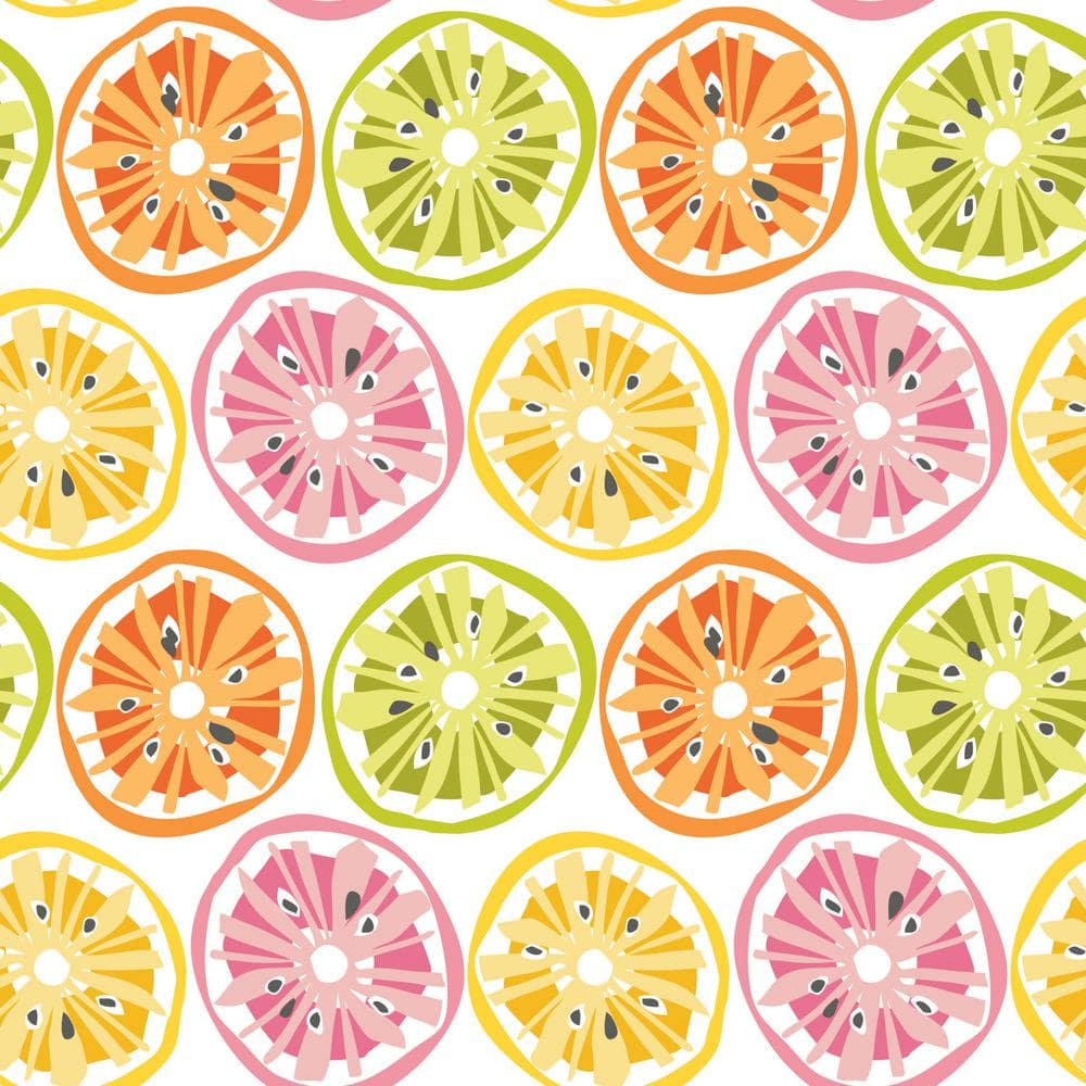 RoomMates Citrus Sweet Vinyl Peel and Stick Wallpaper (28.29 sq. ft.)