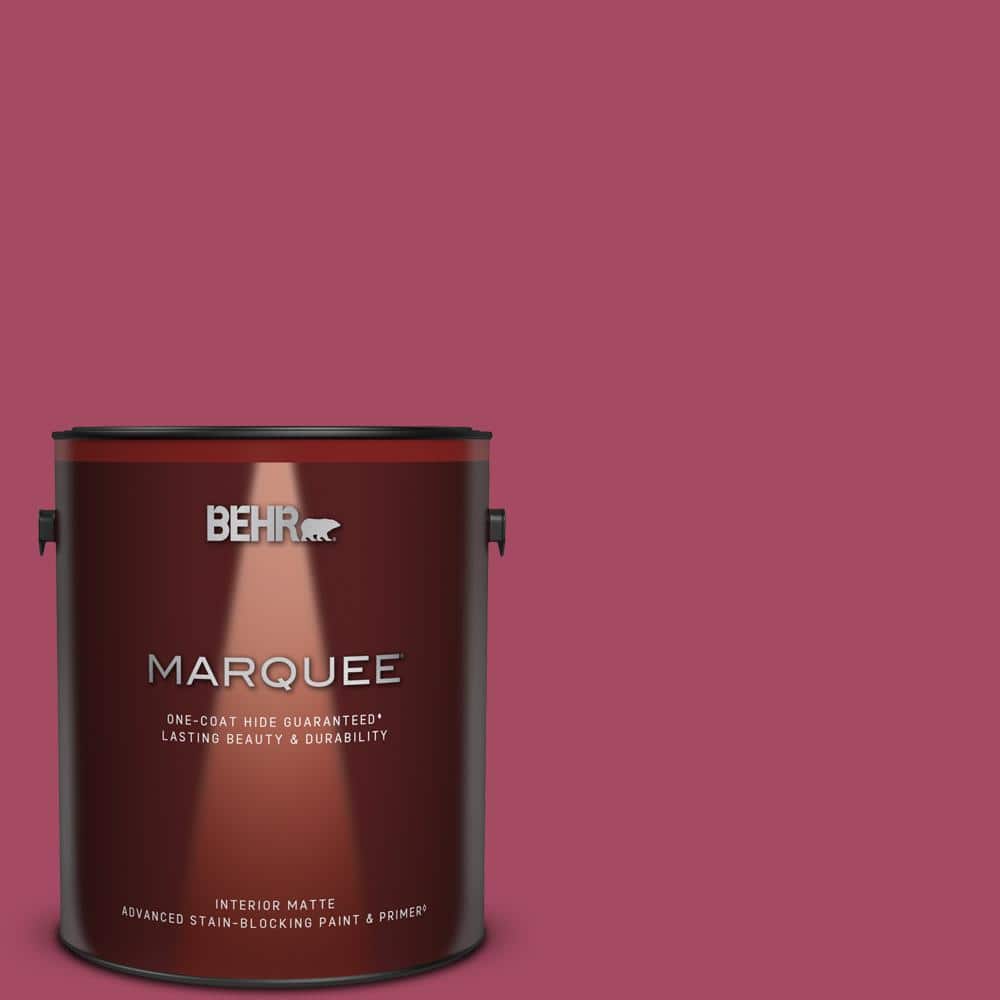 BEHR MARQUEE 1 gal. #120D-5 Glazed Raspberry Matte Interior Paint & Primer