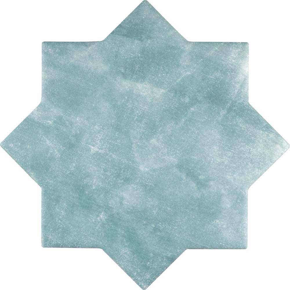 Apollo Tile Siena Green 5.35 in. x 5.35 in. Matte Ceramic Star-Shaped Wall and Floor Tile (5.37 sq. ft./case) (27-pack)