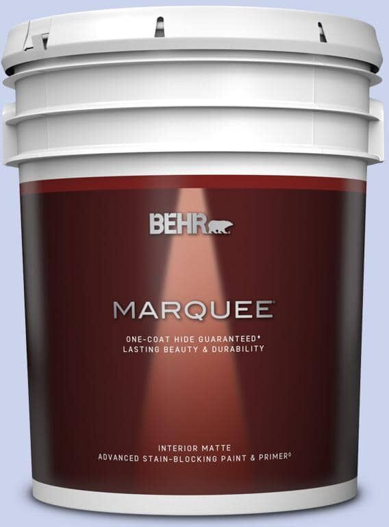 BEHR MARQUEE 5 gal. #P540-2 Garden Fairy Matte Interior Paint & Primer