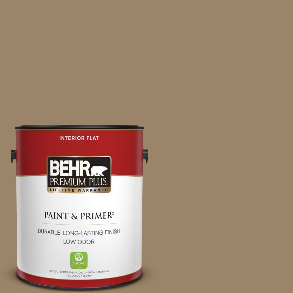 BEHR PREMIUM PLUS 1 gal. #PPU7-04 Collectible Flat Low Odor Interior Paint & Primer