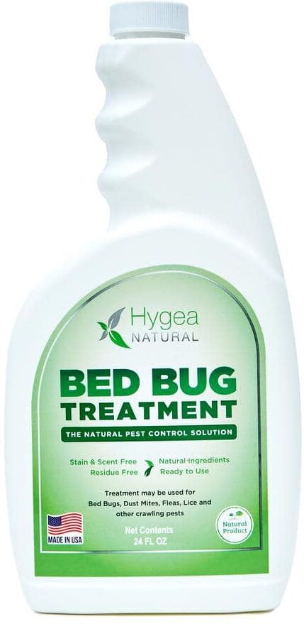 Hygea Natural Mite and Bed Bug Spray 24oz. Ready to Use,Non Toxic,Odorless,Stain Free,Child and Pet Safe Insect Killer