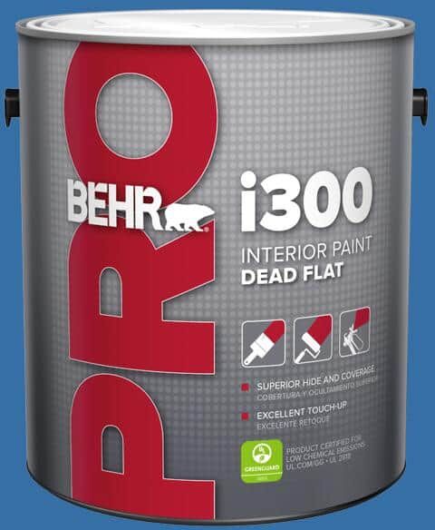 BEHR PRO 1 gal. #P520-6 Mega Blue Dead Flat Interior Paint