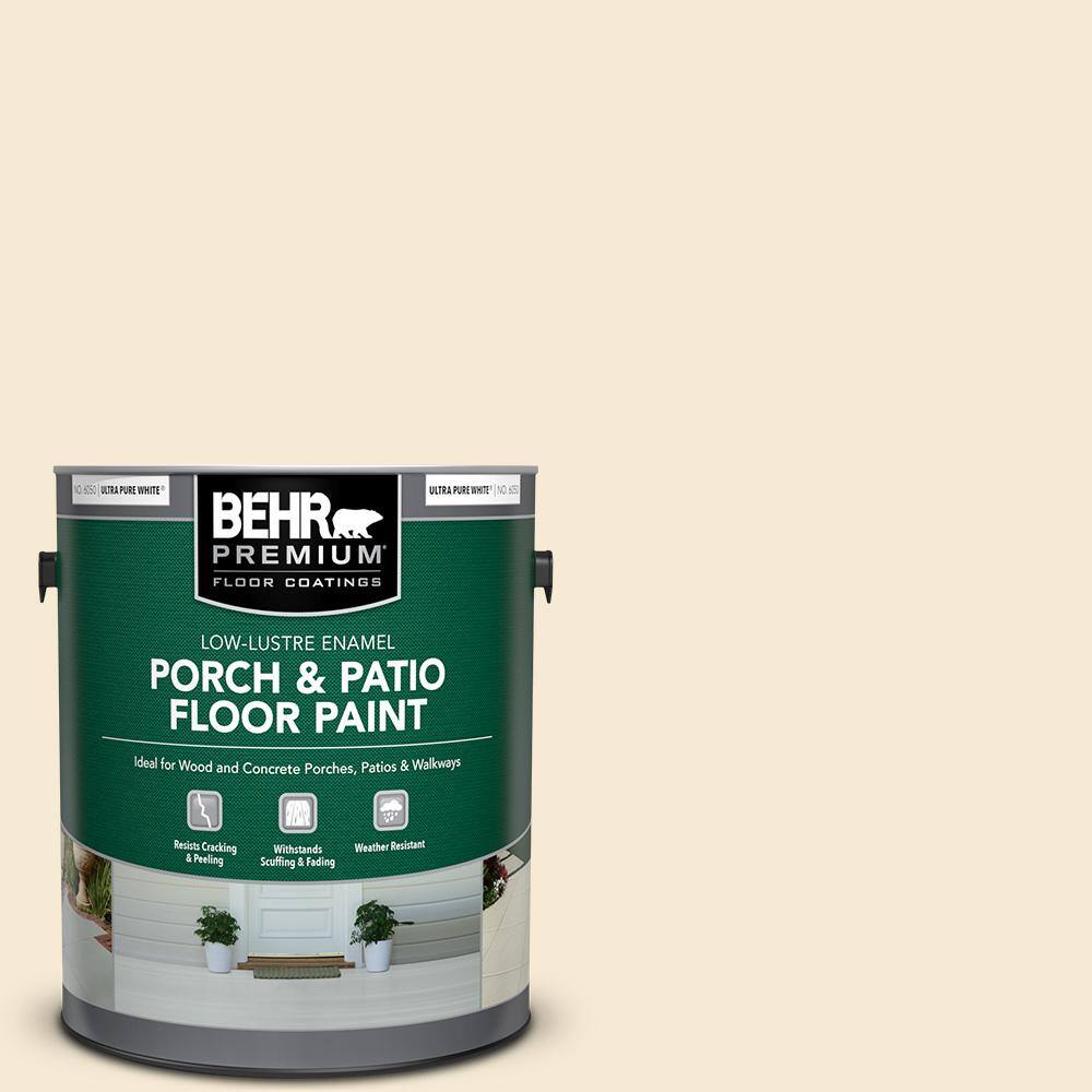 BEHR PREMIUM 1 gal. Home Decorators Collection #HDC-AC-11 Clean Canvas Low-Lustre Enamel Int/Ext Porch and Patio Floor Paint