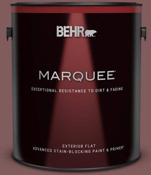 BEHR MARQUEE 1 gal. #140F-6 Book Binder Flat Exterior Paint & Primer