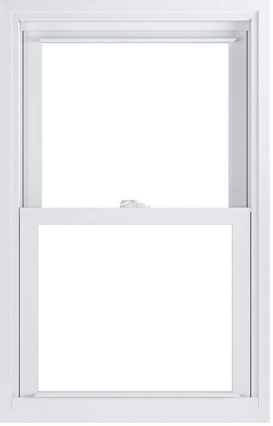 American Craftsman 23.75 in. x 37.25 in. 70 Pro Series Low-E Argon Glass Double Hung White Vinyl Replacement Window, Screen Incl