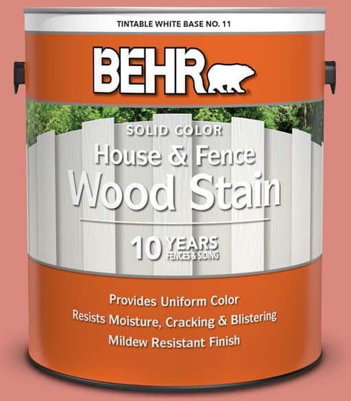 BEHR 1 gal. #M170-5 Indian Sunset Solid Color House and Fence Exterior Wood Stain