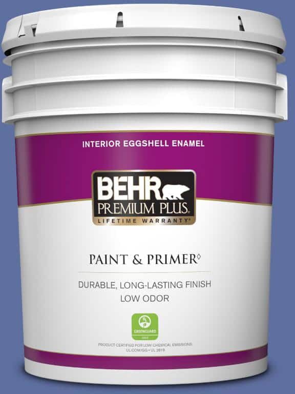 BEHR PREMIUM PLUS 5 gal. #610B-6 Stained Glass Eggshell Enamel Low Odor Interior Paint & Primer