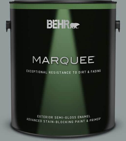 BEHR MARQUEE 1 gal. #720F-4 Stone Fence Semi-Gloss Enamel Exterior Paint & Primer