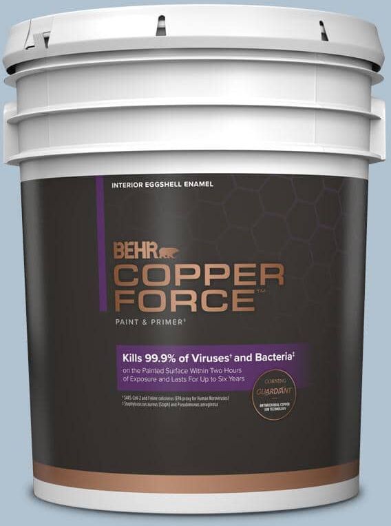 COPPER FORCE 5 gal. #S510-2 Boot Cut Eggshell Enamel Virucidal and Antibacterial Interior Paint & Primer