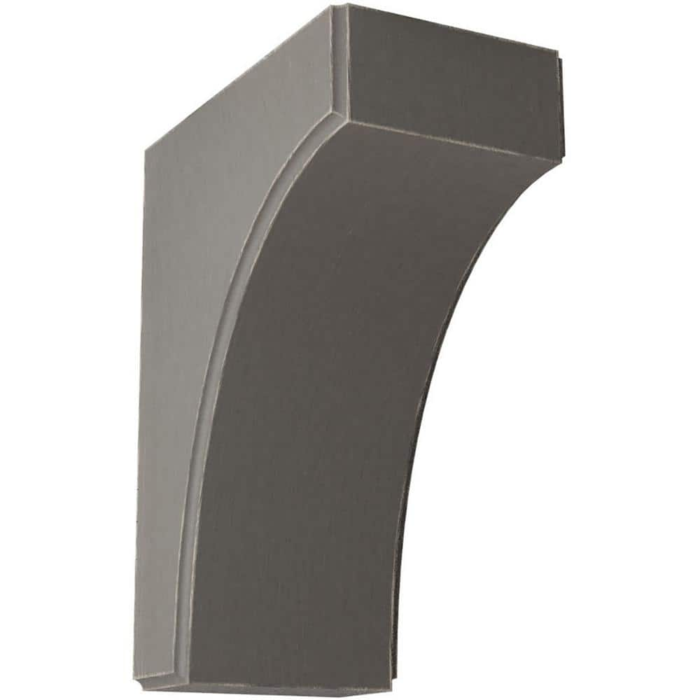 Ekena Millwork 3-1/2 in. x 8 in. x 6 in. Reclaimed Grey Clarksville Wood Vintage Decor Bracket