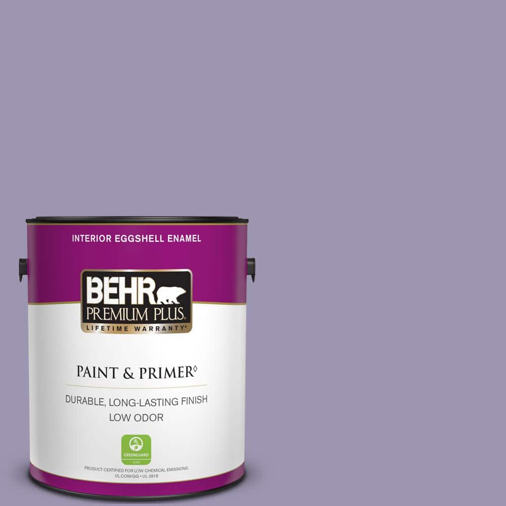 BEHR PREMIUM PLUS 1 gal. #S570-4 Night Music Eggshell Enamel Low Odor Interior Paint & Primer