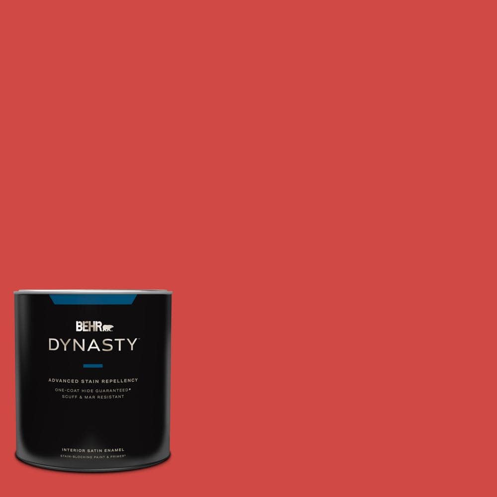 BEHR DYNASTY 1 qt. #P170-6 Race Car Stripe Satin Enamel Interior Stain-Blocking Paint and Primer