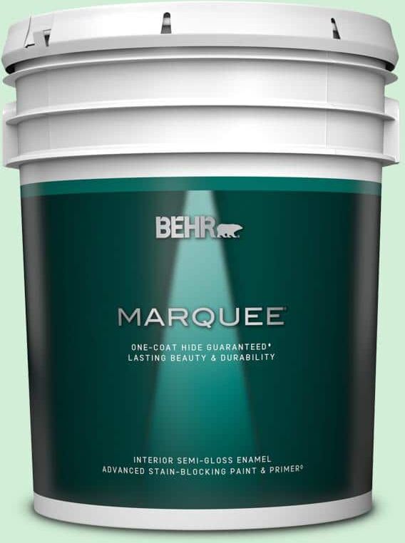 BEHR MARQUEE 5 gal. #P400-2 End of the Rainbow Semi-Gloss Enamel Interior Paint & Primer