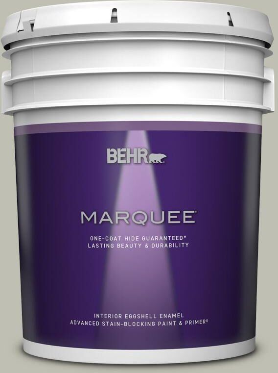 BEHR MARQUEE 5 gal. #N370-3 Light Year One-Coat Hide Eggshell Enamel Interior Paint & Primer