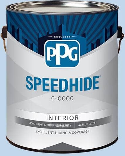 SPEEDHIDE 1 gal. PPG1242-2 Touch of Blue Ultra Flat Interior Paint