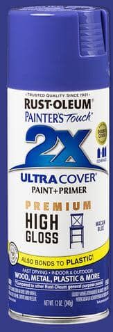 Rust-Oleum Painter's Touch 2X 12 oz. High Gloss Macaw Blue Ultra Cover General Purpose Spray Paint (Case of 6)