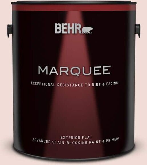 BEHR MARQUEE 1 gal. #BIC-05 Shabby Chic Pink Flat Exterior Paint & Primer