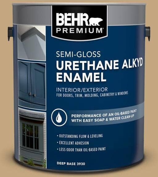 BEHR PREMIUM 1 gal. #N290-5 Pocket Watch Urethane Alkyd Semi-Gloss Enamel Interior/Exterior Paint