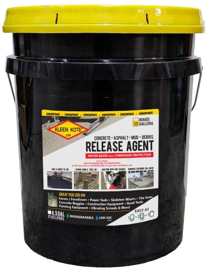 Kleen Kote 4.5 Gal. Water Based Industrial Concrete Release and Anti-Corrosion Coating Concentrate