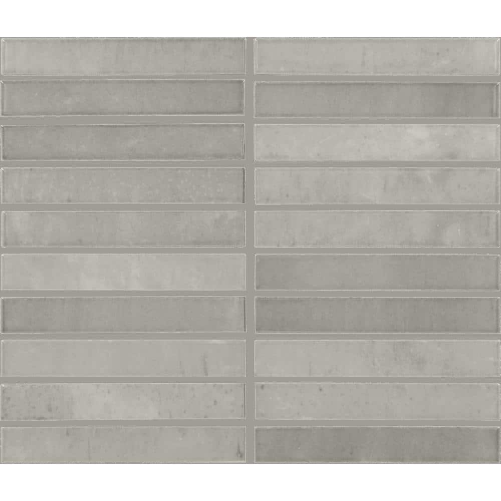 Daltile Miramo Oyster 10 in. x 12 in. Glazed Ceramic Straight Joint Mosaic Tile (8.3 sq. ft./case)