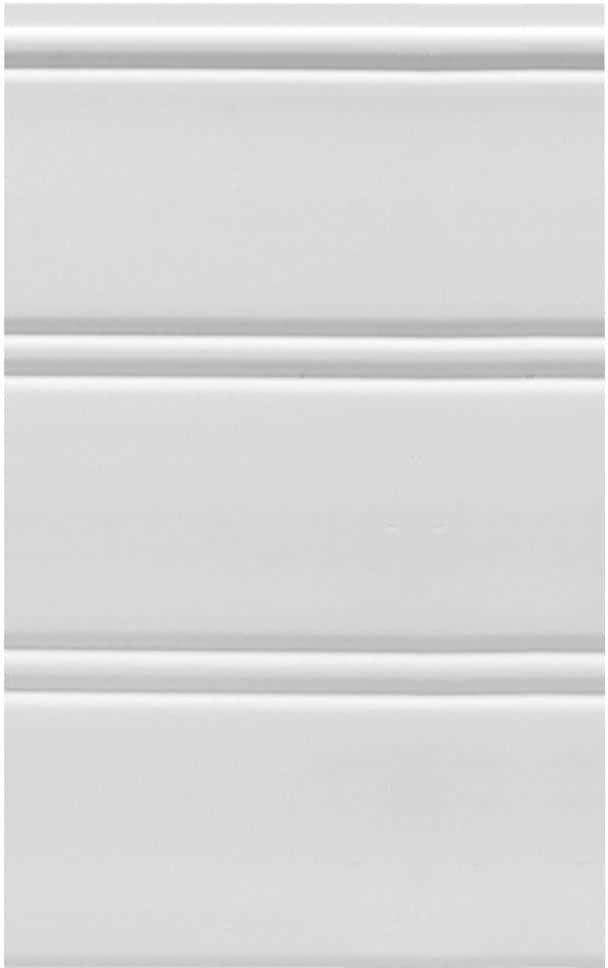 HOUSE OF FARA W96WP 12 sq. ft. White Vinyl Reversible Interior/Exterior Paneling (3-Piece Per Pack)