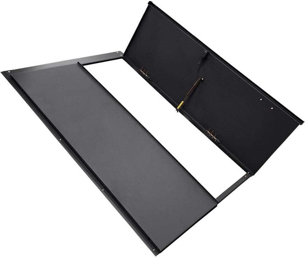 Bilco Classic Series BR-1 43.1875 in. x 65.125 in. x 2.625 in. Matte Black Powder Coated Steel Replacement Cellar Door