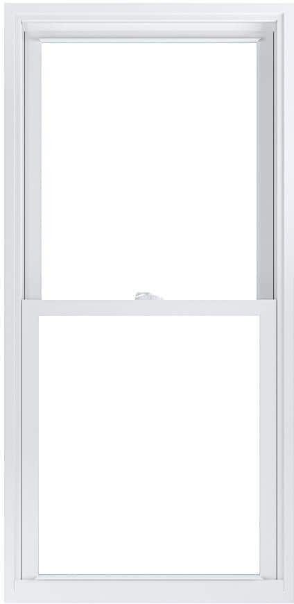 American Craftsman 27.75 in. x 57.25 in. 70 Pro Series Low-E Argon Glass Double Hung White Vinyl Replacement Window, Screen Incl