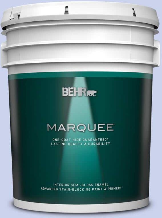 BEHR MARQUEE 5 gal. #P540-2 Garden Fairy Semi-Gloss Enamel Interior Paint & Primer