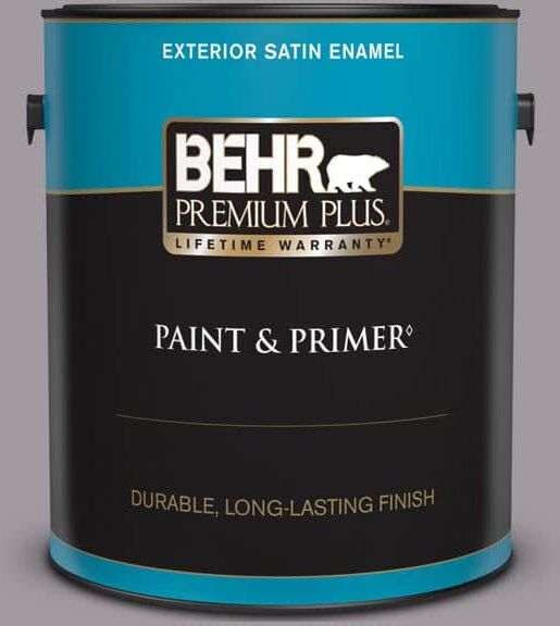 BEHR PREMIUM PLUS 1 gal. #N570-3 Art Nouveau Glass Satin Enamel Exterior Paint & Primer