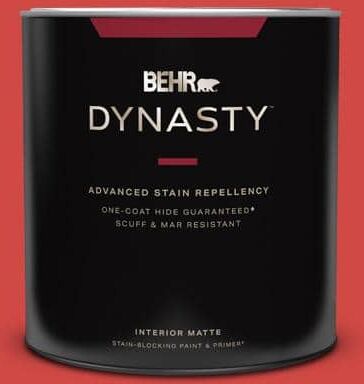 BEHR DYNASTY 1 qt. #P170-6 Race Car Stripe Matte Interior Stain-Blocking Paint and Primer