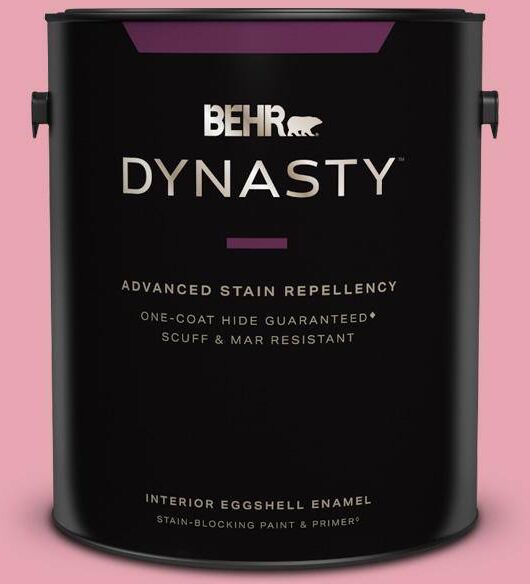 BEHR DYNASTY 1 gal. #P140-3 Love At First Sight Eggshell Enamel Interior Stain-Blocking Paint & Primer