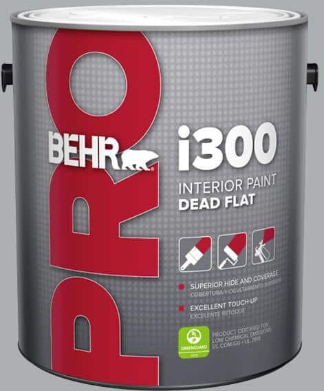 BEHR PRO 1 gal. #N500-3 Tin Foil Dead Flat Interior Paint