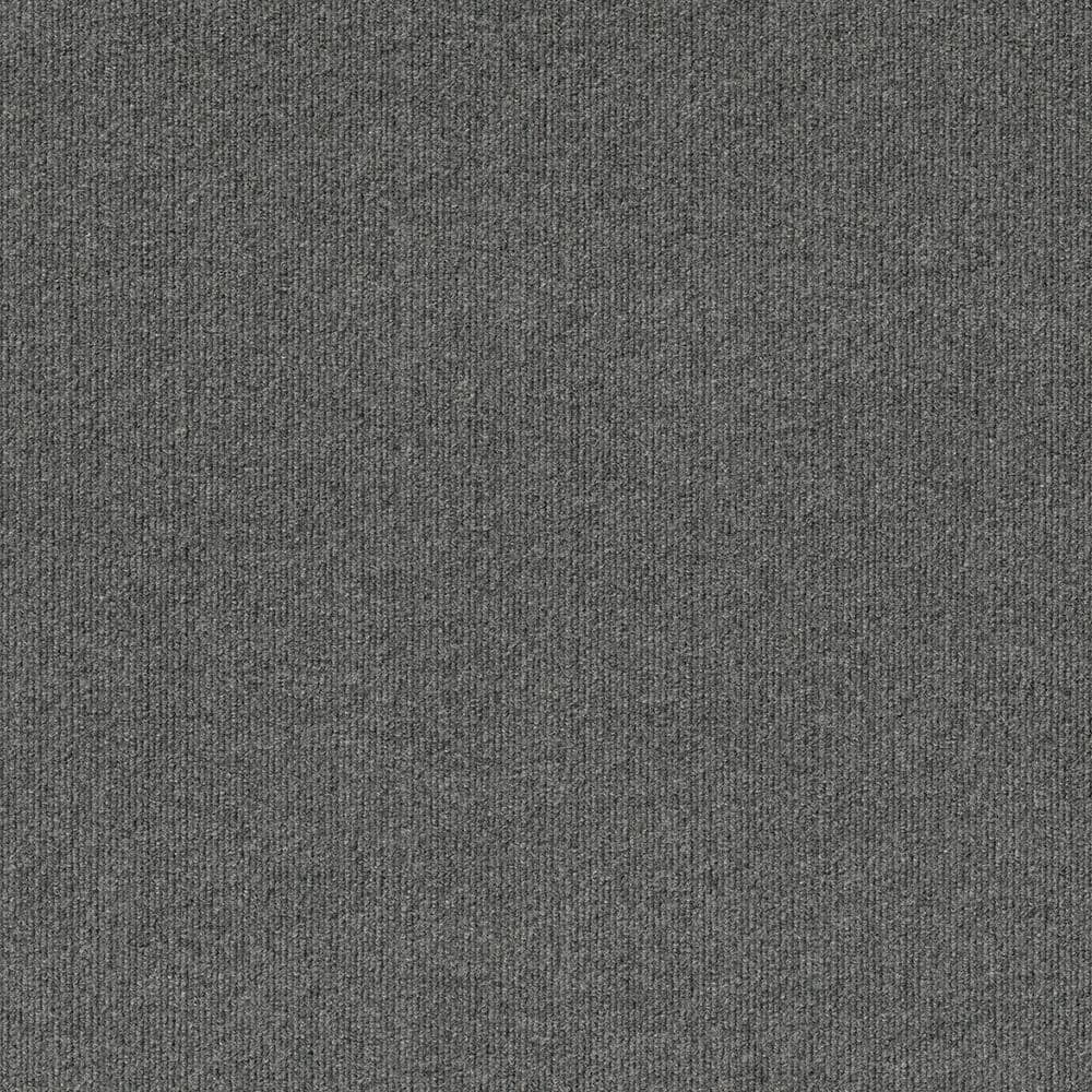 Foss Elk Ridge Gray Residential/Commercial 24 in. x 24 Peel and Stick Carpet Tile (15 Tiles/Case) 60 sq. ft.