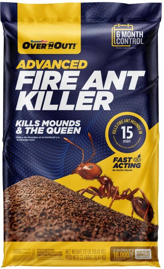 Over 'n Out 23 lb. 10,000 sq. ft. Fire Ant Killer Lawn Granules Broadcast Treatment 6-Month Control