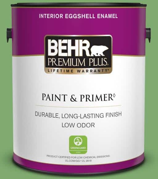 BEHR PREMIUM PLUS 1 gal. #M390-5 Sage Garden Eggshell Enamel Low Odor Interior Paint & Primer