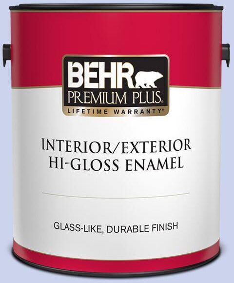 BEHR PREMIUM PLUS 1 gal. #P540-2 Garden Fairy Hi-Gloss Enamel Interior/Exterior Paint