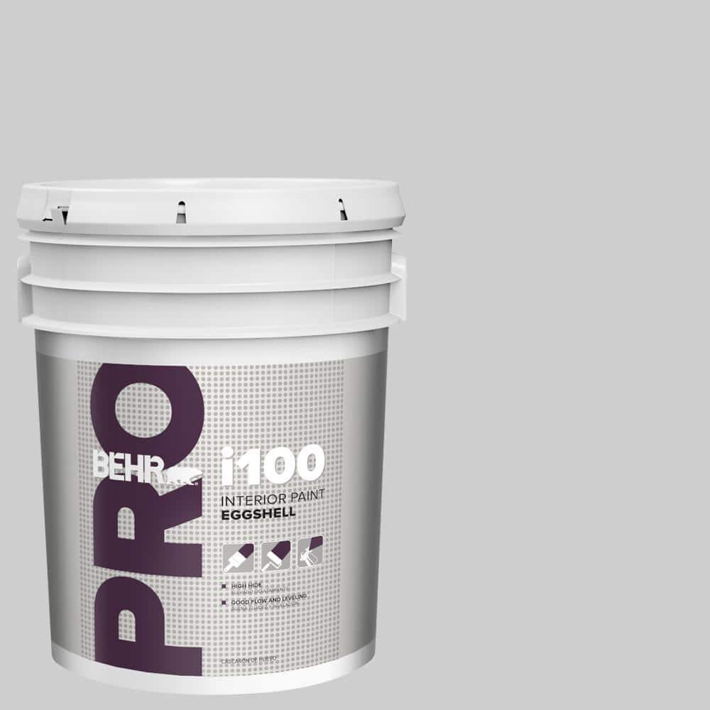 BEHR PRO 5 gal. #770E-2 Silver Screen color Eggshell Interior Paint