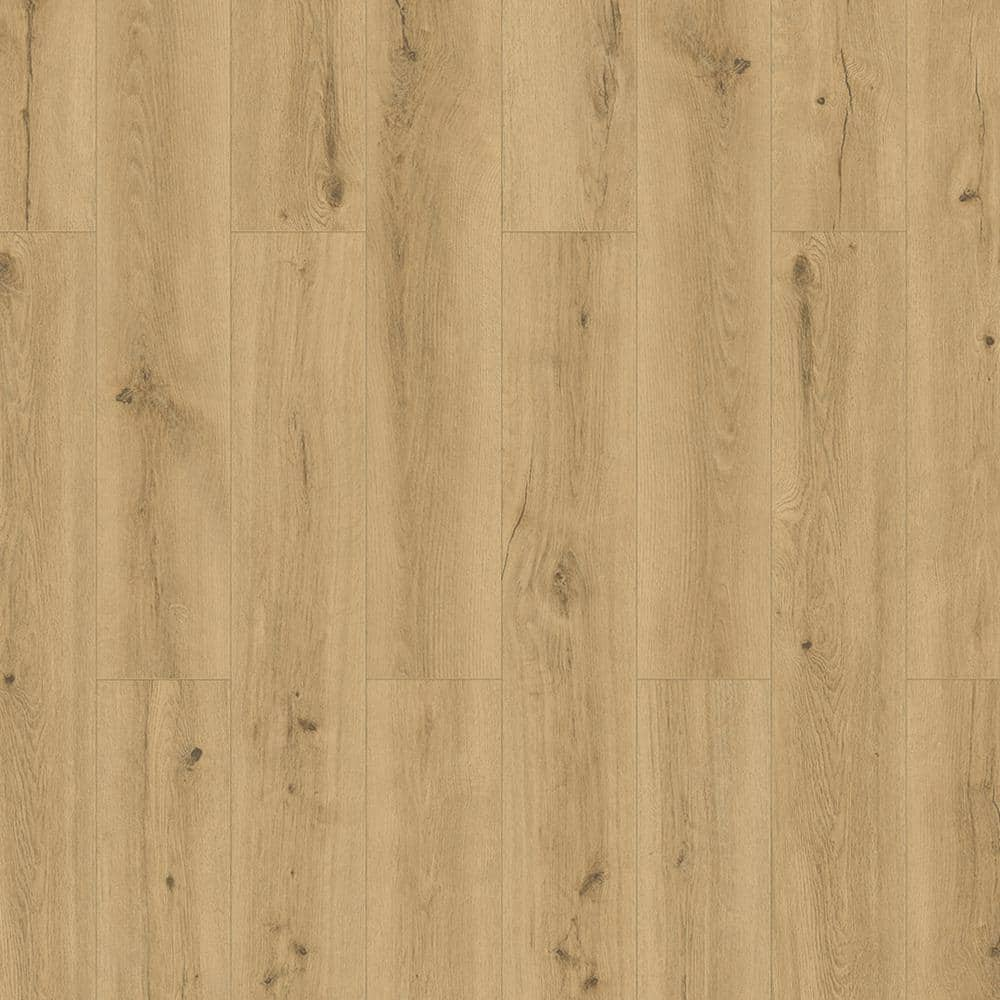 Home Decorators Collection Nobelford Oak 12 mm T x 7.6 in. W Waterproof Laminate Wood Flooring (510.29 sqft/pallet)