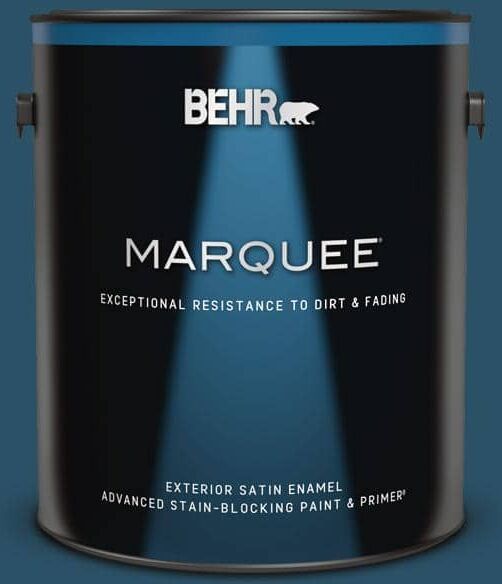 BEHR MARQUEE 1 gal. #560D-7 Planetarium Satin Enamel Exterior Paint & Primer