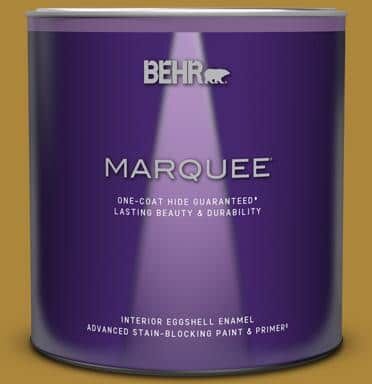 BEHR MARQUEE 1 qt. #S-H-370 Garden Sprout Eggshell Enamel Interior Paint & Primer