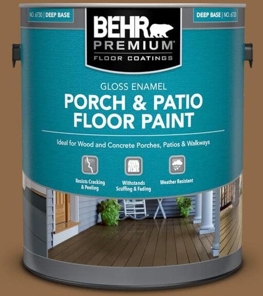 BEHR PREMIUM 1 gal. #SC-115 Antique Brass Gloss Enamel Interior/Exterior Porch and Patio Floor Paint